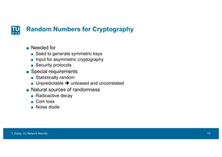 Random Numbers In Cryptography 03-VU-NetSec-Modern-Ciphers all important questions and answers | PDF
