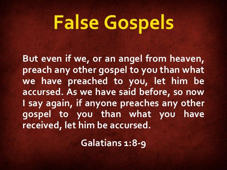 Image result for if anyone preaches another gospel