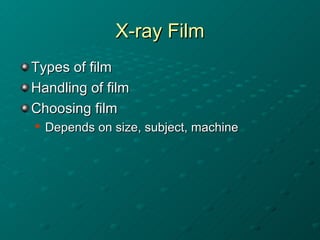 X Ray Films Types 03 xray film etc | PPT