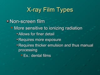 X Ray Films Types 03 xray film etc | PPT