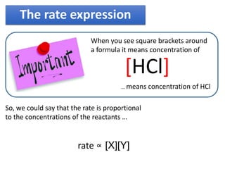 Rate Expression and Order of Reaction | PPTX