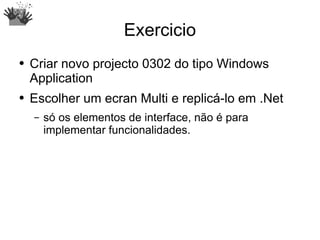 Desenvolvimento em .Net - User Interface