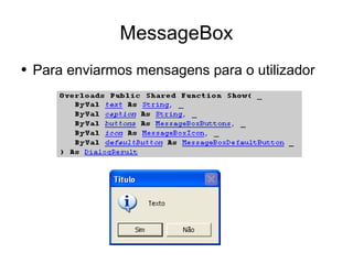 Desenvolvimento em .Net - User Interface