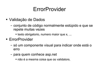 Desenvolvimento em .Net - User Interface