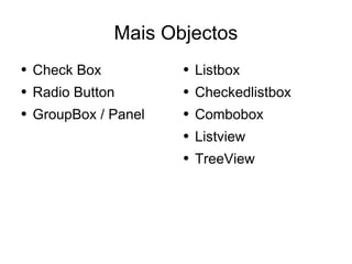 Desenvolvimento em .Net - User Interface