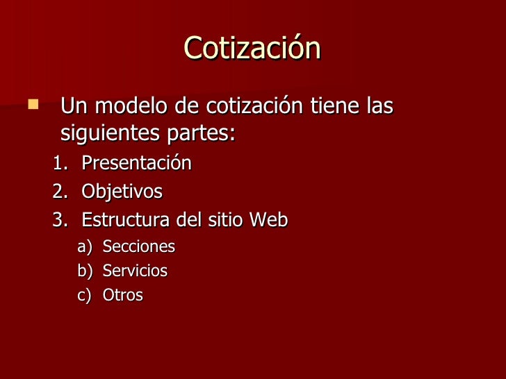 0301 la cotizacion