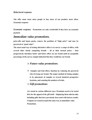 Promotion Problem 0301028 study of promotional activities at choithram llc | DOC