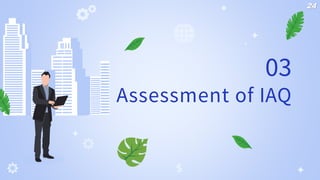 Assessment of IAQ
03
24
 