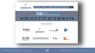 50T H E B R I T I S H B L O C K C H A I N A S S O C I A T I O N w w w . b r i t i s h b l o c k c h a i n a s s o c i a t i o n . o r g |
 