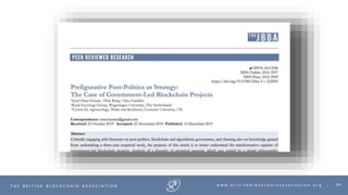 64T H E B R I T I S H B L O C K C H A I N A S S O C I A T I O N w w w . b r i t i s h b l o c k c h a i n a s s o c i a t i o n . o r g |
 