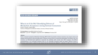 65T H E B R I T I S H B L O C K C H A I N A S S O C I A T I O N w w w . b r i t i s h b l o c k c h a i n a s s o c i a t i o n . o r g |
 