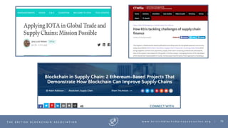 70T H E B R I T I S H B L O C K C H A I N A S S O C I A T I O N w w w . b r i t i s h b l o c k c h a i n a s s o c i a t i o n . o r g |
 