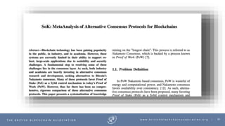 91T H E B R I T I S H B L O C K C H A I N A S S O C I A T I O N w w w . b r i t i s h b l o c k c h a i n a s s o c i a t i o n . o r g |
 