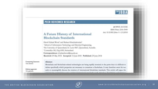92T H E B R I T I S H B L O C K C H A I N A S S O C I A T I O N w w w . b r i t i s h b l o c k c h a i n a s s o c i a t i o n . o r g |
 