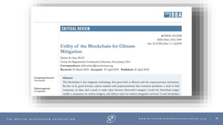 96T H E B R I T I S H B L O C K C H A I N A S S O C I A T I O N w w w . b r i t i s h b l o c k c h a i n a s s o c i a t i o n . o r g |
 