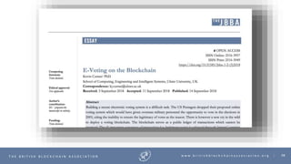 98T H E B R I T I S H B L O C K C H A I N A S S O C I A T I O N w w w . b r i t i s h b l o c k c h a i n a s s o c i a t i o n . o r g |
 