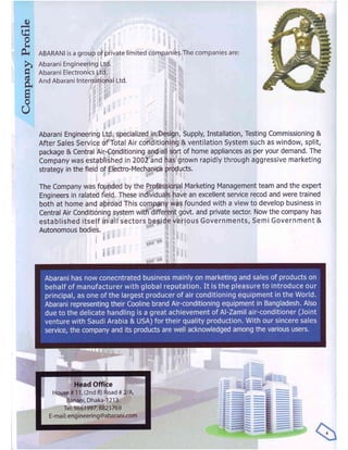Profile of Abarani Engineering Ltd.