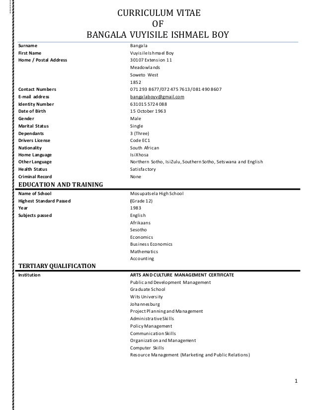 Boy newest curriculum Vitae