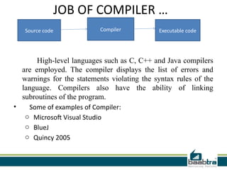 Comprehensive Overview of Translators: Assemblers, Compilers, and ...
