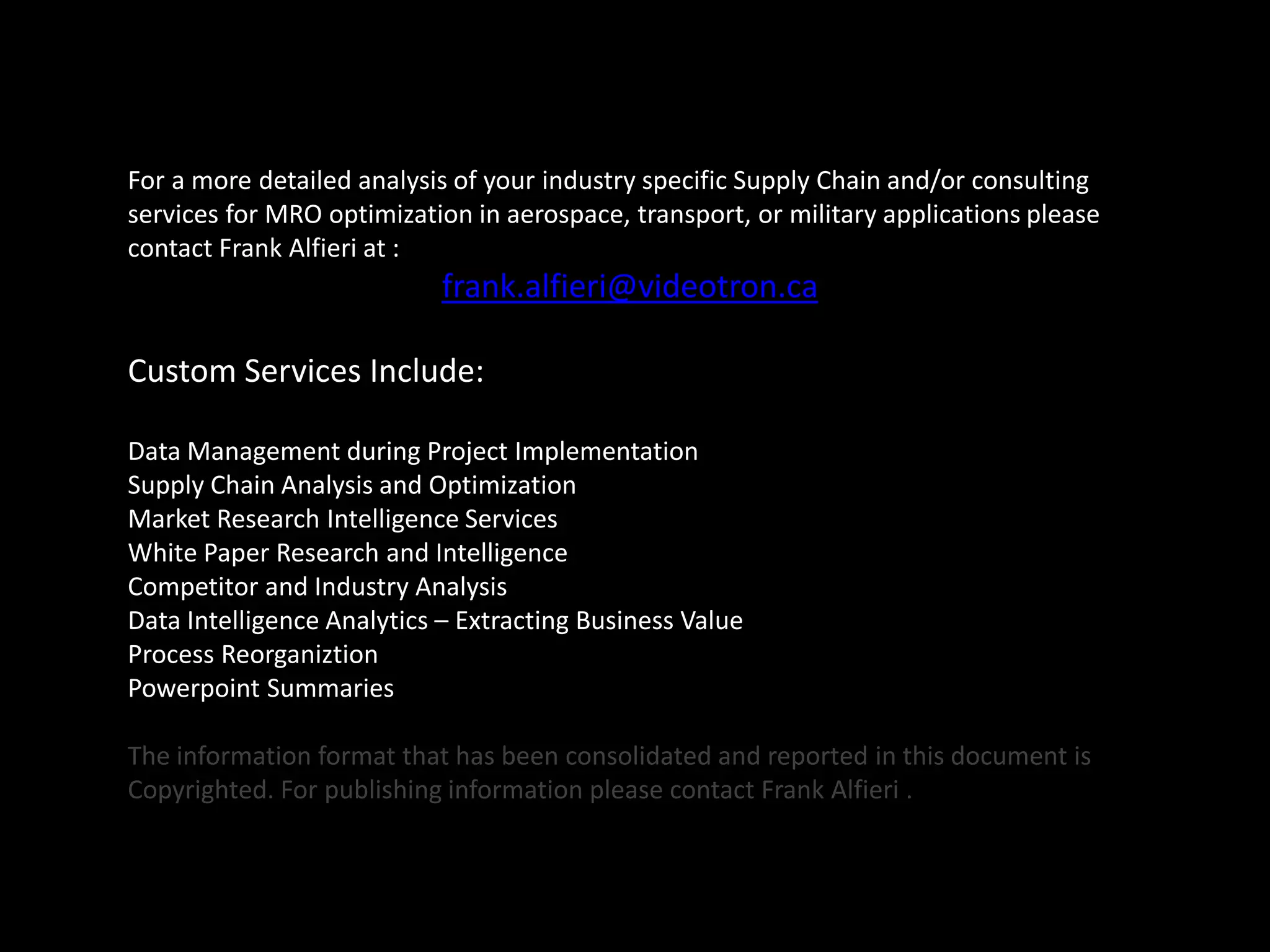 Industry Updates
Click to Link to Web Based Whitepaper about RFID
tags in the Aerospace Industry and the reality of
How the Technology is helping suppliers
 