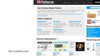 http://ui-patterns.com/
 