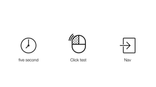 Click testﬁve second Nav
 