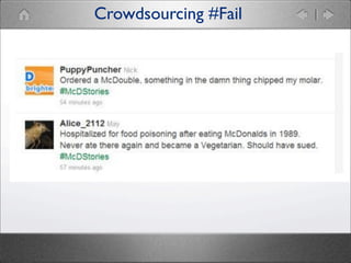 Crowdsourcing #Fail

 