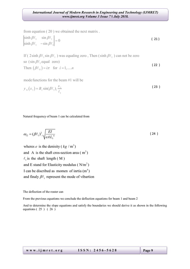 Modeling and vibration Analyses of a rotor having multiple disk ...