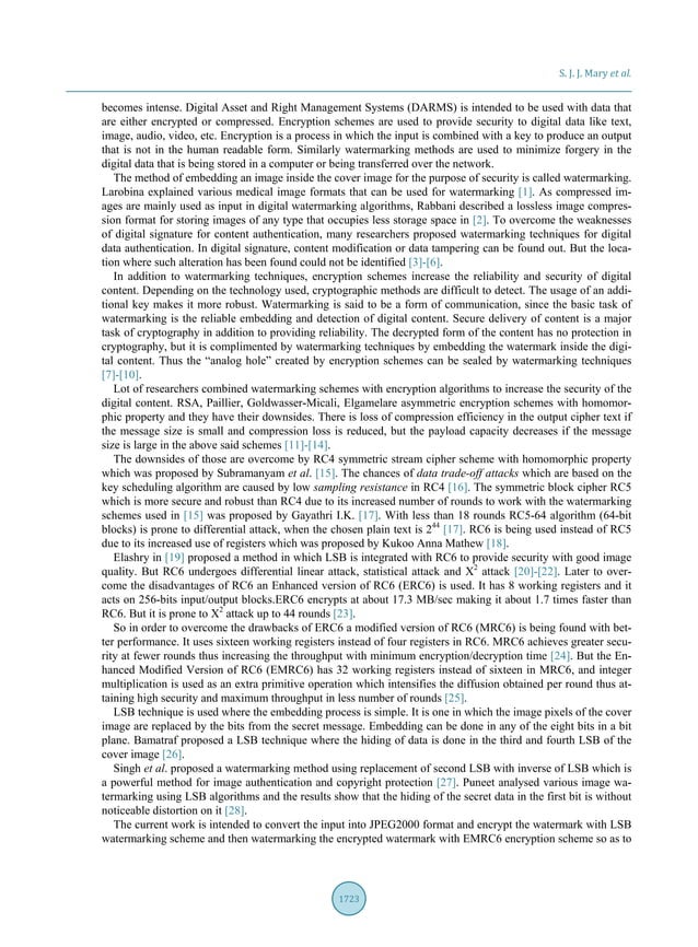 NOVEL SCHEME FOR COMPRESSED IMAGE AUTHENTICATION USING LSB WATERMARKING ...