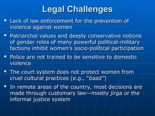 Challenges Confronting the Women in Afghanistan | PPT