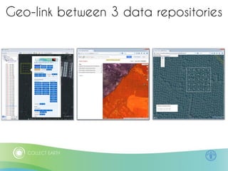 Geo-link between 3 data repositories
 