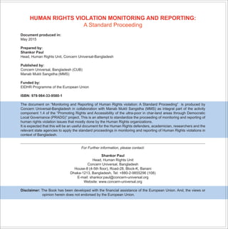 Human Rights Risk Assessment Example Bangla Human Rights_Final.compressed | PDF