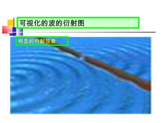 可视化的波的衍射图 明显的衍射现象 