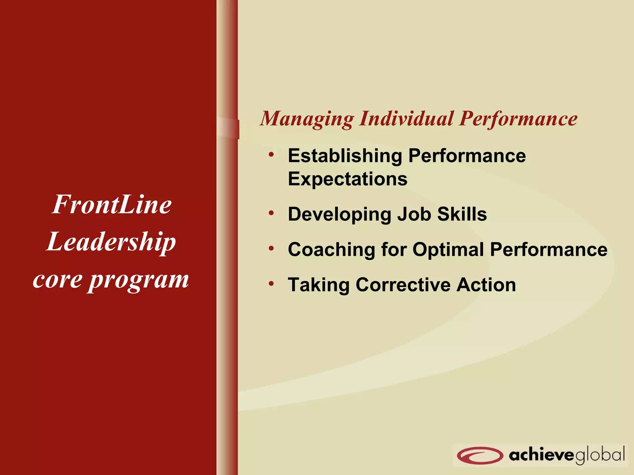 031 Front Line Leadership | PPT