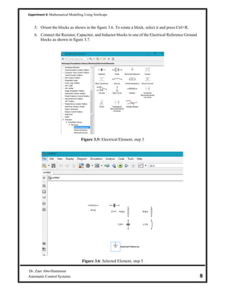 Math Lab Simscape Electrical Reference 03 1 mathematical modeling using sim-scape_electrical | PDF