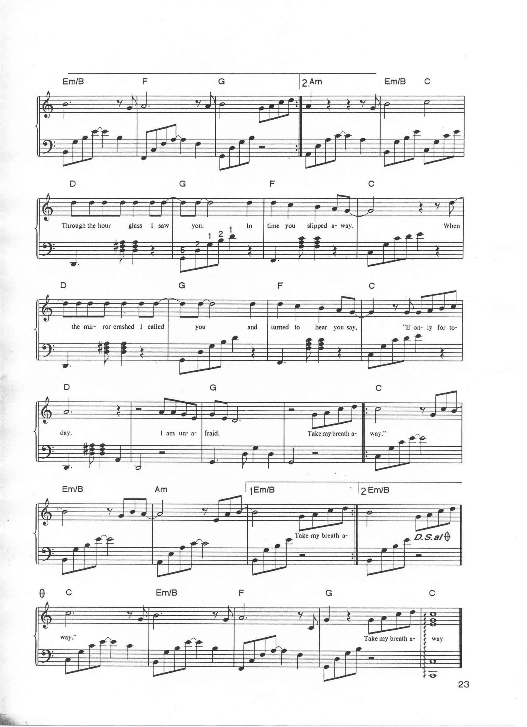 Take My Breath Away Auf Deutsch Gesungen 031 take my breath away | PDF