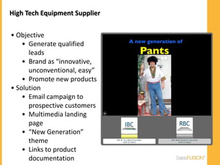  Enables video/multimedia for marketing 