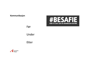 Før
Under
Etter
Kommunikasjon
 