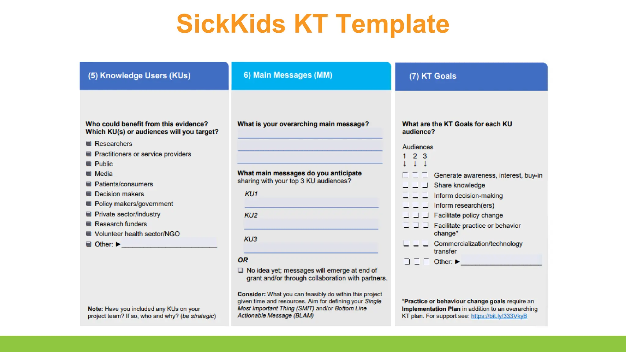 SickKids KT Template
 