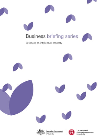 Business briefing series
20 issues on intellectual property
 