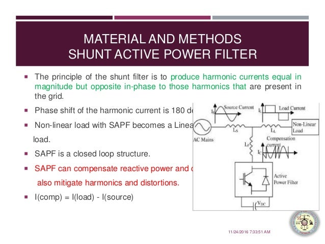 Thesis on power quality improvement using shunt active filter