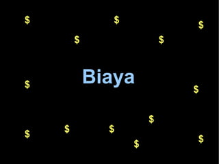 Biaya $ $ $ $ $ $ $ $ $ $ $ $ $ $ 