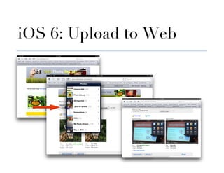 iOS 6: Upload to Web
 