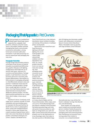 March 2018- Packaging That Appeals to Pet Owners” in Food Technology.  Dr Claire Sand’s article