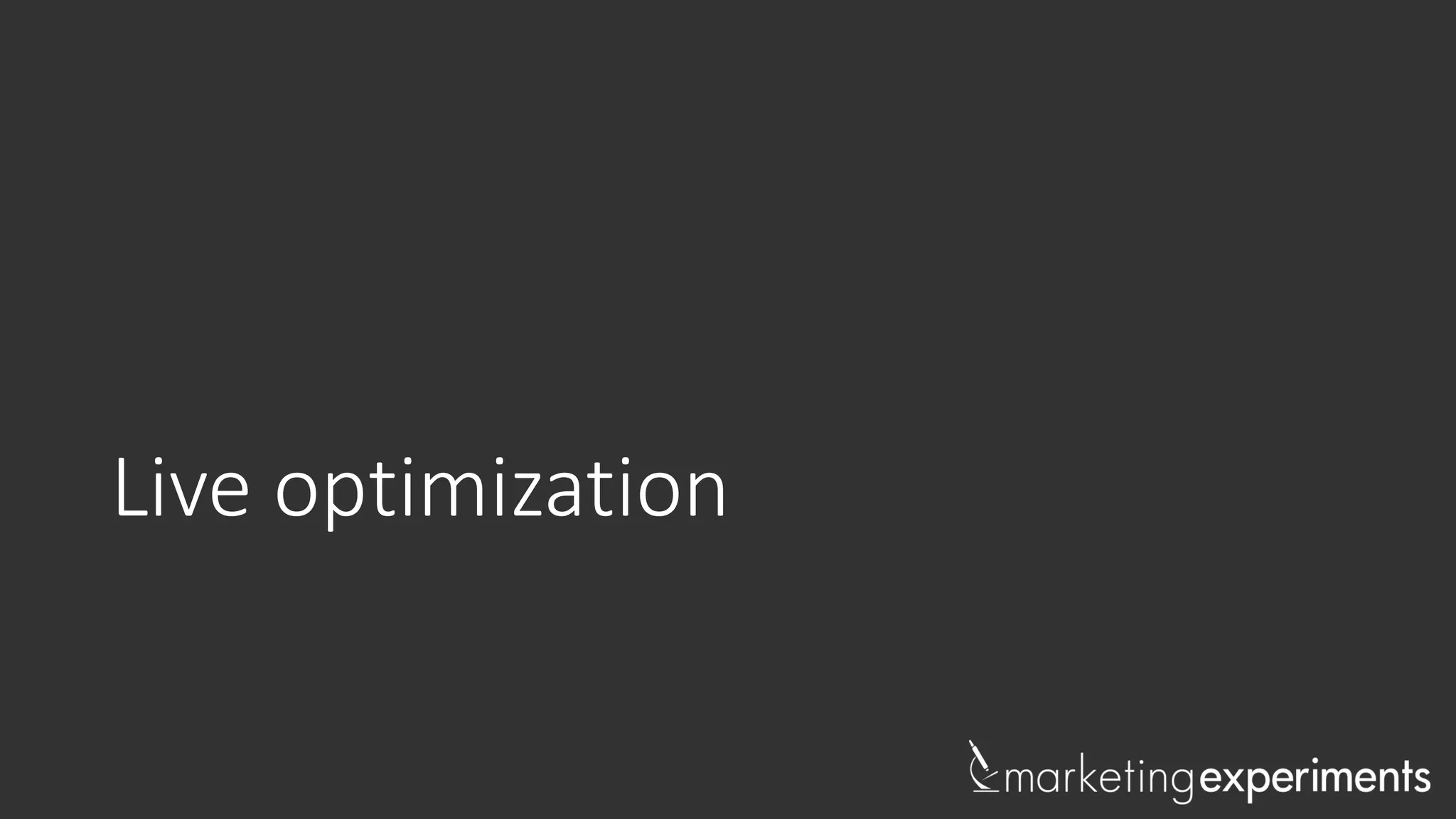 #WebClinic
Live Optimization: American Gunsmith Institute
Primary Audience: Visitors searching for
the definitive resource on gunsmithing
Page Purpose: Sign up for free lessons or
purchase the gunsmithing info package
Homepage
 