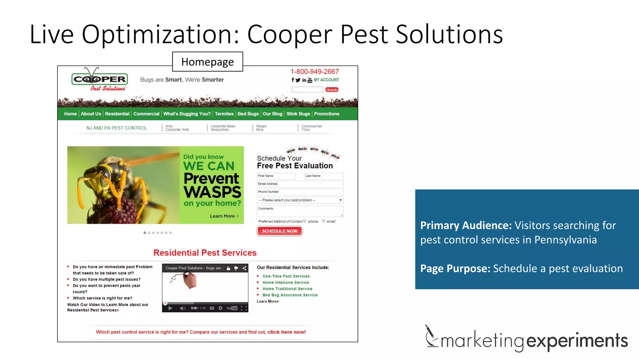 #WebClinic
Live Optimization: Motovideo
Primary Audience: Dirt bike and motocross
enthusiasts
Page Purpose: Upload a video or donate
Homepage
 