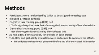 Effect of cognitive task training on dynamic balance and gait of ...