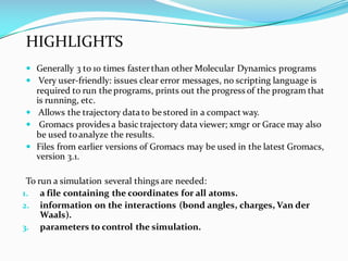 Molecular dynamics and Simulations | PDF