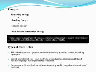 Molecular dynamics and Simulations | PDF