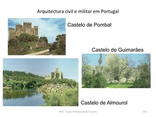 Castelo de Pombal
Castelo de Guimarães
Castelo de Almourol
Arquitectura civil e militar em Portugal
HCA - Curso Profissional de Turismo 154
 